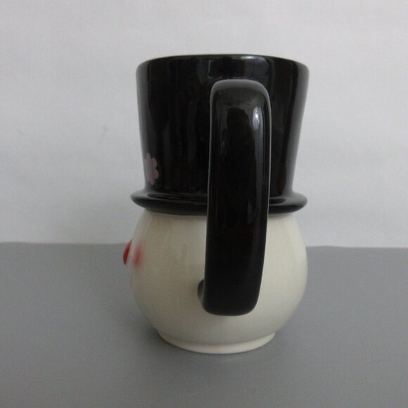 Rae Dunn Frosty The Snowman Figural Christmas Jumbo Coffee Mug Ceramic EUC - Picture 2 of 8